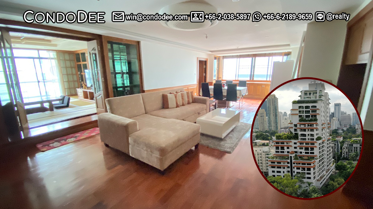 This Japanese-style condo on Sukhumvit 39 is available now in the Baan Prompong condominium in Bangkok CBD