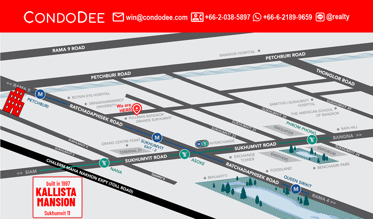 Kallista Mansion Pet-Friendly Condominium at Sukhumvit soi 11 Near Channel