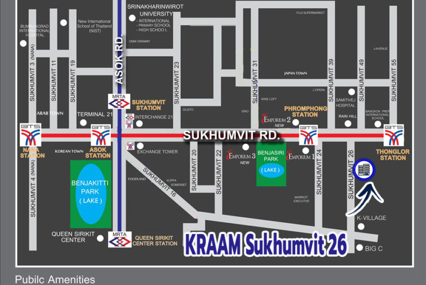 Kraam Sukhumvit 26 condo - map