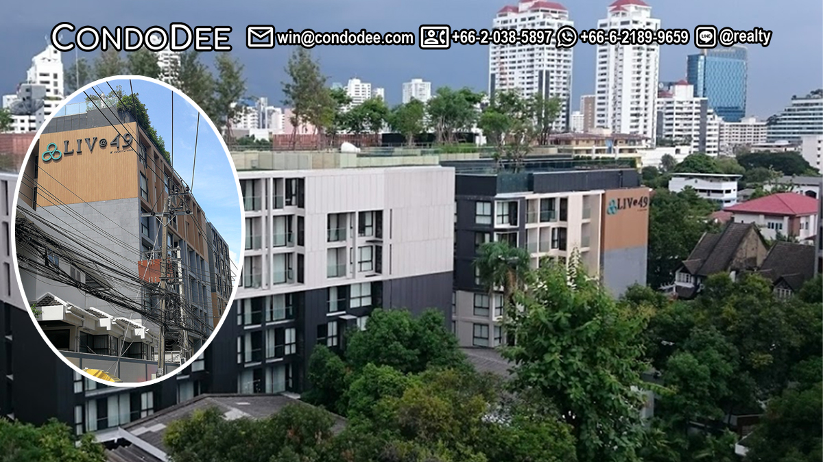LIV@49 Sukhumvit 49 condo for sale in Bangkok near Samitivej Hospital and near BTS Thong Lo was built by Lucky Living Co., Ltd. in 2016