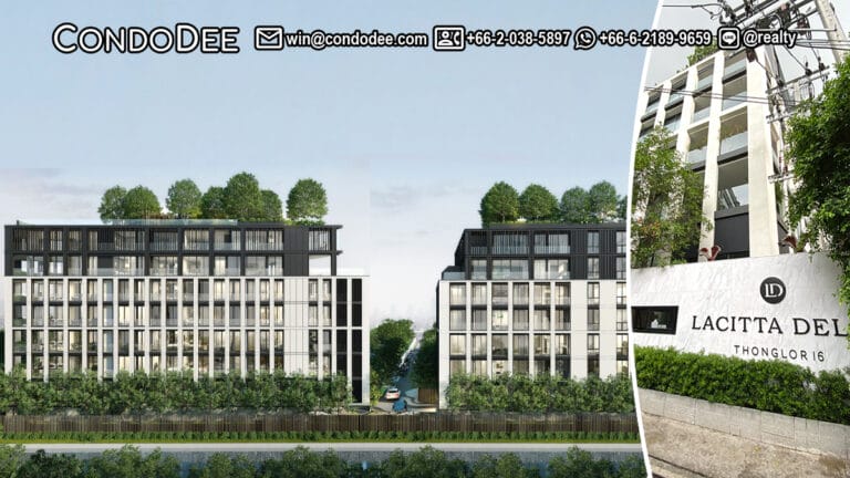 La Citta Delre Thonglor 16 luxury condo for sale in Bangkok CBD was built in 2021