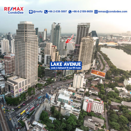 Lake Avenue Condominium at Sukhumvit 16 Near Asoke BTS and Sukhumvit MRT