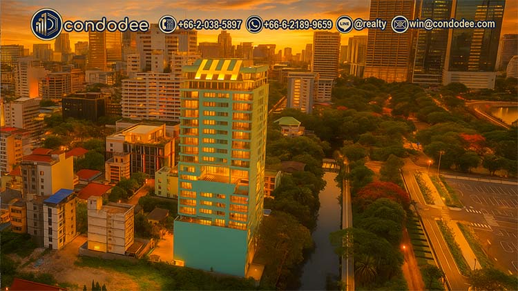 High-rise condo near Benjakitti Park and BTS Nana with spacious units in peaceful Sukhumvit 8 | คอนโดสุขุมวิท 8 ใกล้สวนเบญจกิติ