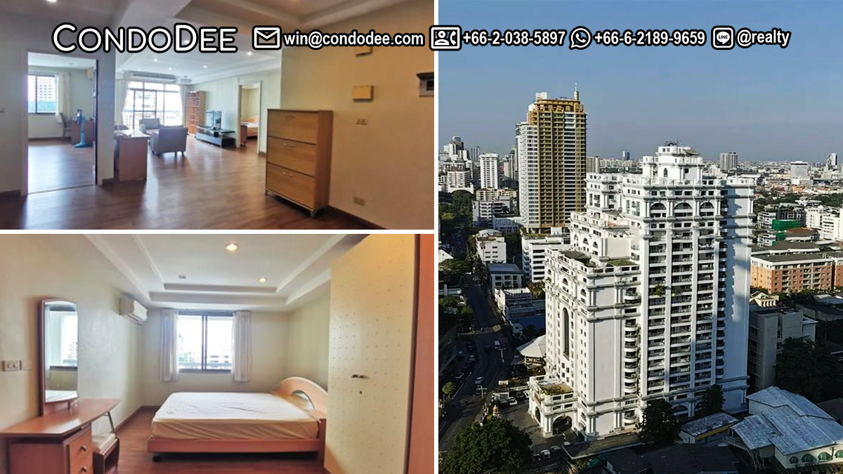 This large apartment for sale in Bangkok near BTS Phrom Phong is available in the Royal Castle Sukhumvit 39 condominium at a good price.