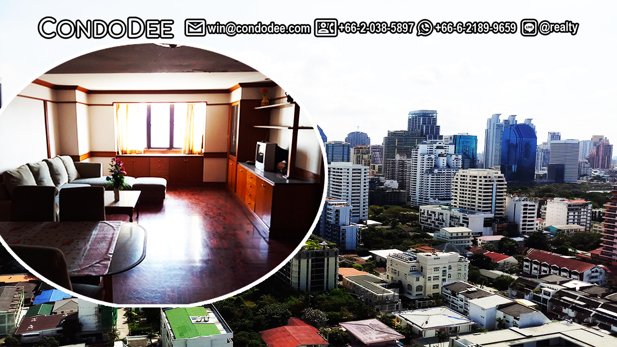 This large apartment for sale in Nana is available now in the Omni Tower Sukhumvit Nana condominium on Sukhumvit 4. THE PRICE IS REDUCED NOW.