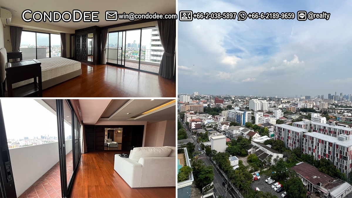 This large pet-friendly condo on Ekkamai is available now in a popular Casa Viva condominium in Bangkok CBD