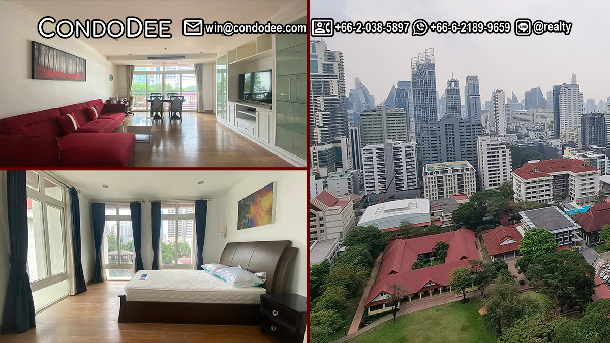 Large, renovated apartment on Sukhumvit 15 is available in Wattana Suite condominium near NIST School and BTS