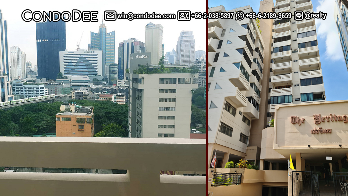 This large Sukhumvit condo is available near Nana BTS in The Heritage condominium