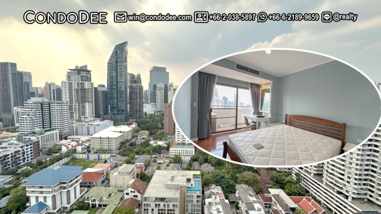 This larger 1-bedroom condo is available now in Citi Resort Sukhumvit 49 condominium near Smaitivej Sukhumvit Hospital in Bangkok CBD