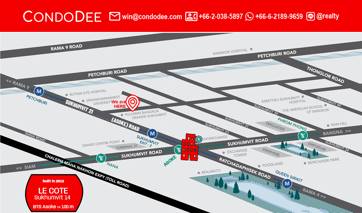 Le Cote Sukhumvit 14 Bangkok Condo Near BTS Asoke