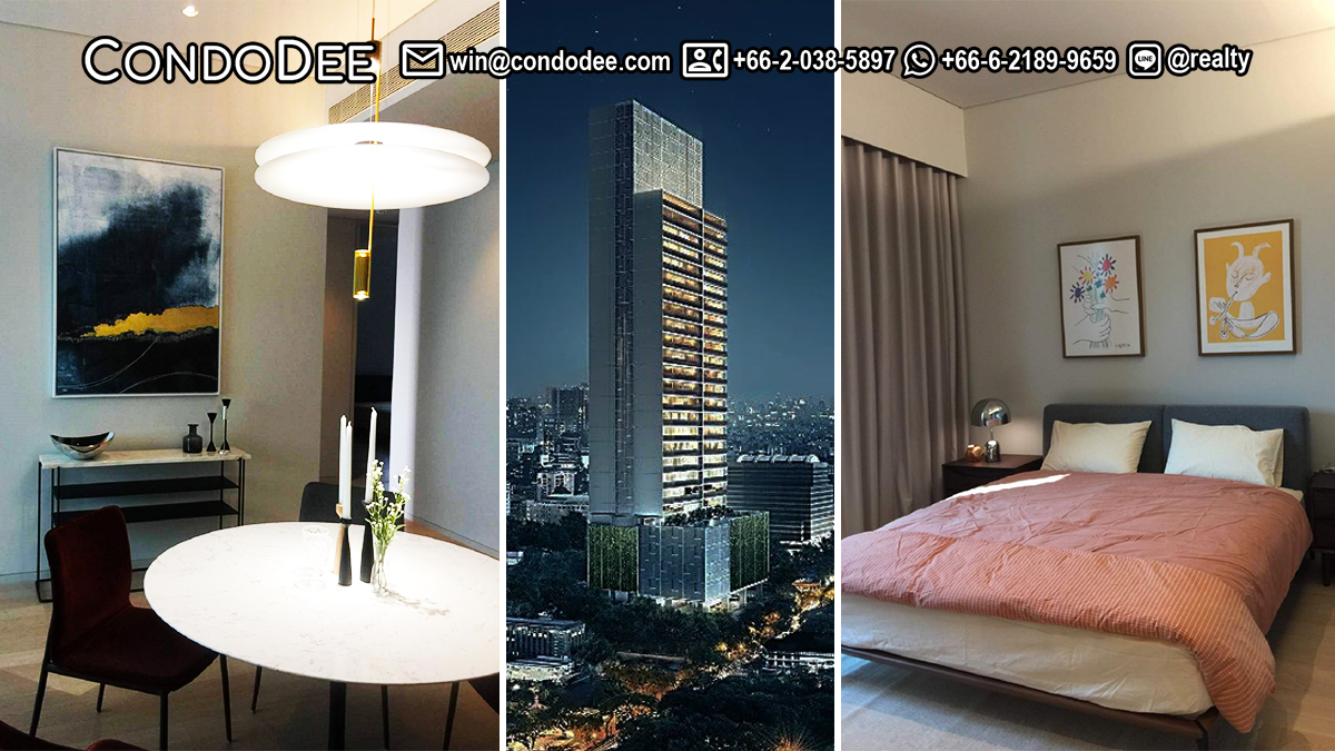 This luxury 2-bedroom condo on a mid-floor with a nice view at Tela Thonglor Sukhumvit 55