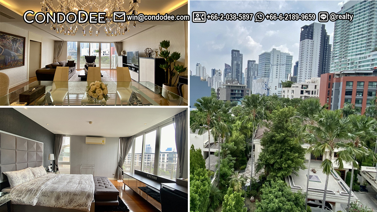 This luxury 3-bedroom condo that is located on Thonglor 8 is available now in La Citta Penthouse condominium in Bangkok CBD