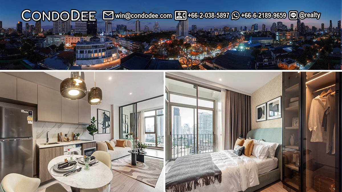 This luxury condo in Ekkamai is a new 1-bedroom unit available now at a special promotional price for foreign owners only by CondoDee Eternal Property in Bangkok CBD