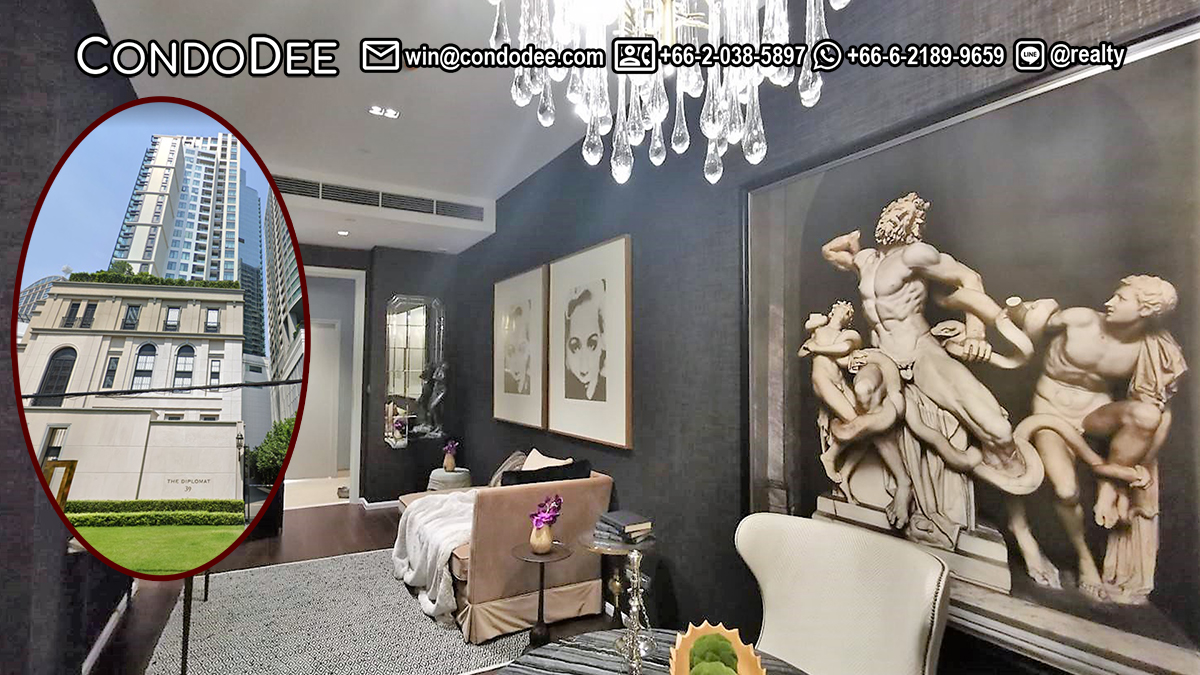 This luxury condo in Bangkok in Phrom Phong in The Diplomat 39 is available now