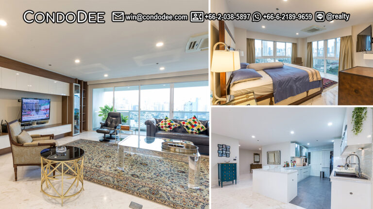 This luxury large condo in Asoke near Srinakharinwirot University is available now in a popular Kiarti Thanee City Mansion condominium in Bangkok CBD