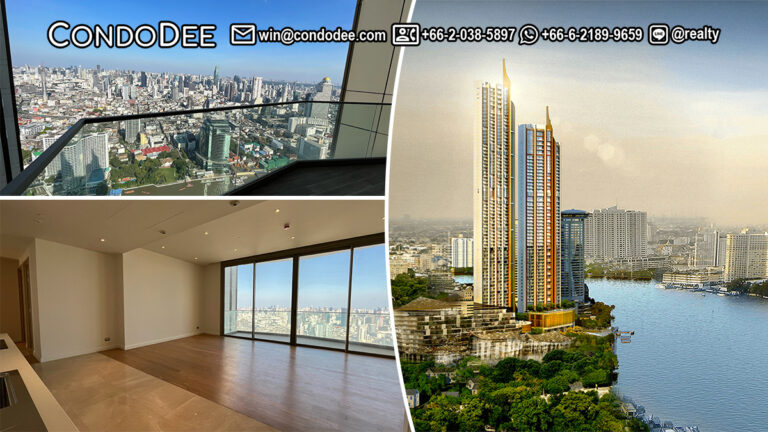 This luxury new condo in ICONSiam is available now on a very high floor at Magnolias Waterfront Residences