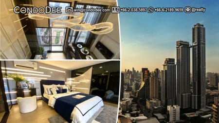 This luxury new duplex is available now on Thonglor 12 (or Ekkamai 7) in a popular Park Origin Thonglor condominium in Bangkok CBD