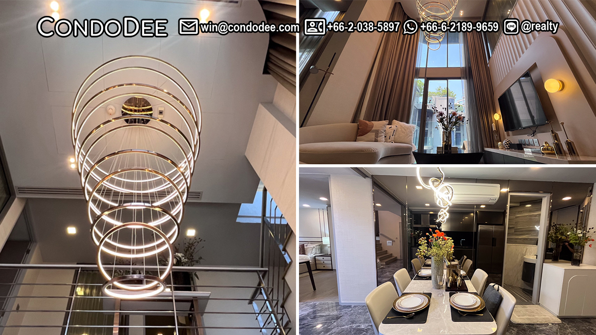 This duplex in Phrom Phong is a pet-friendly luxury condo available now at a special price at Ashton Residence 41 condominium in Bangkok CBD
