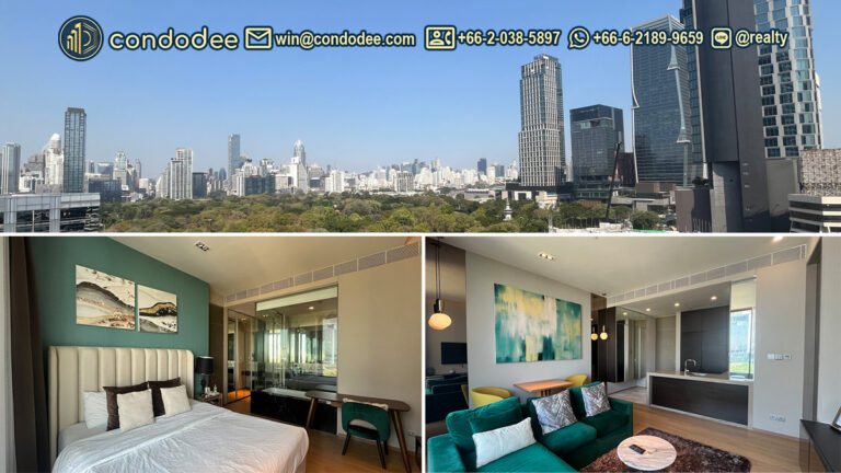 Luxury Silom condo with Lumpini Park view. | คอนโดหรู สีลม พร้อมวิวสวนลุมพินี