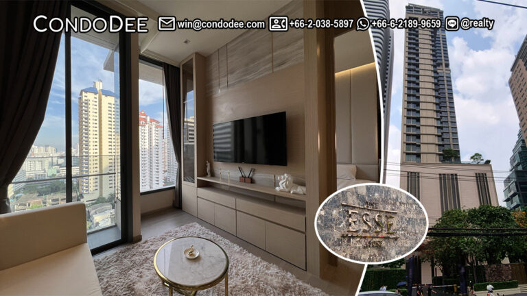 This small luxury condo on Sukhumvit 21 is available now in a popular The Esse Asoke condominium in Bangkok CBD