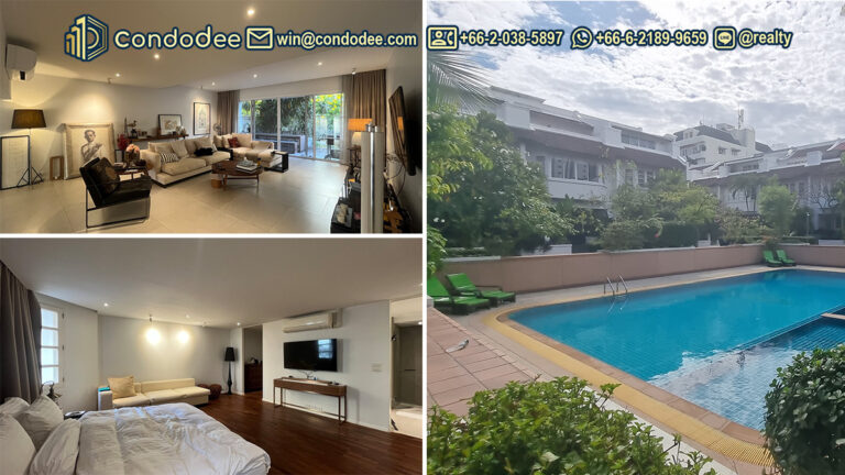 Luxury 4-bedroom townhouse for sale, Sukhumvit 31, Bangkok, near Srinakharinwirot University