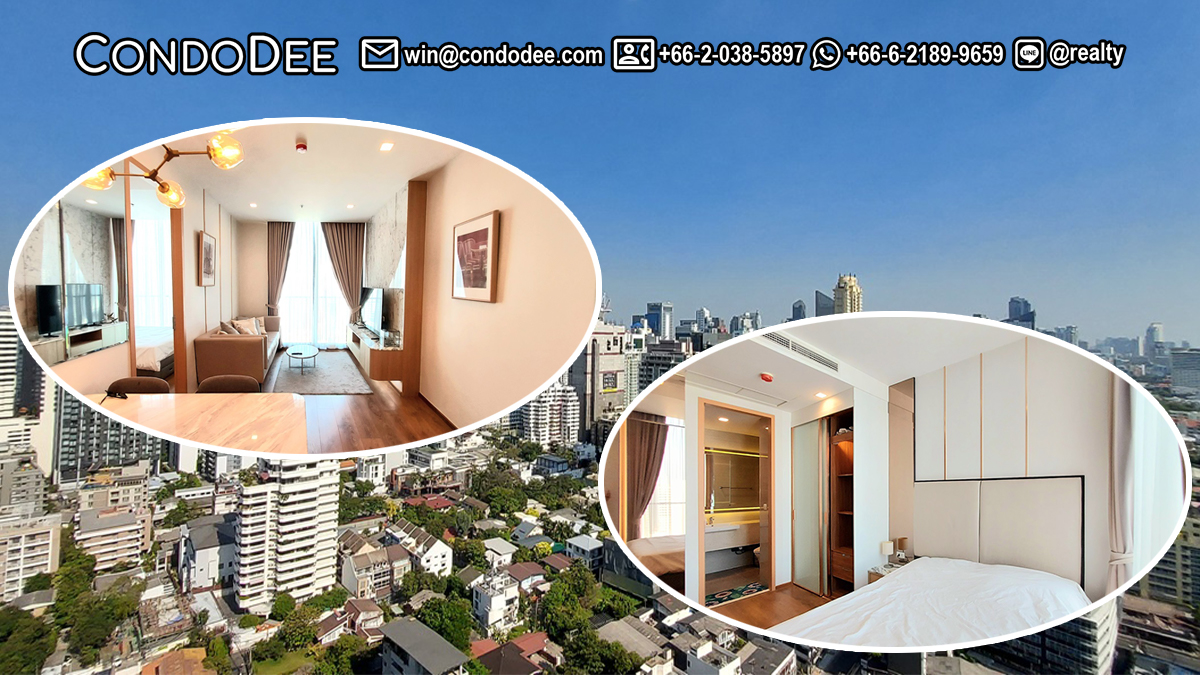 This luxury condo is located on a high floor in a luxury new Nobel Be 33 condominium on Sukhumvit 33 in Bangkok CBD and is available for sale at a very reasonable price