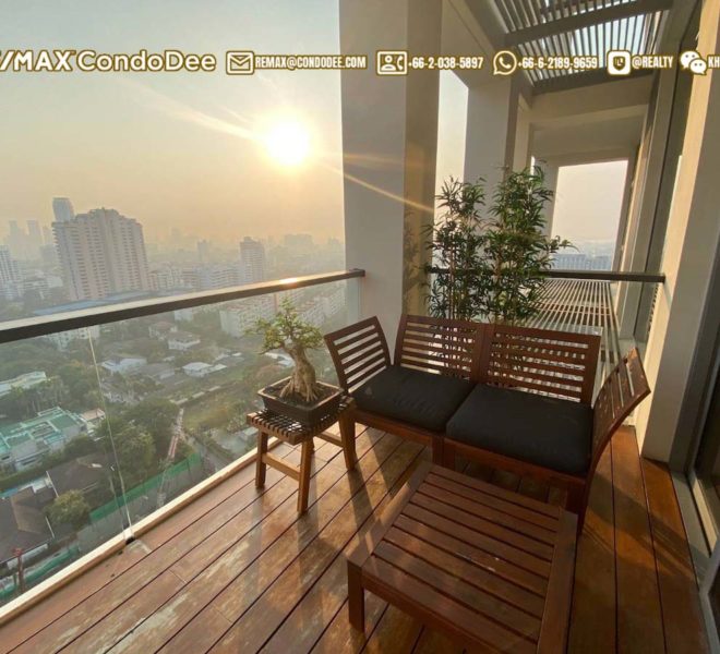 Luxury condo sale Sukhothai Residences - balcony