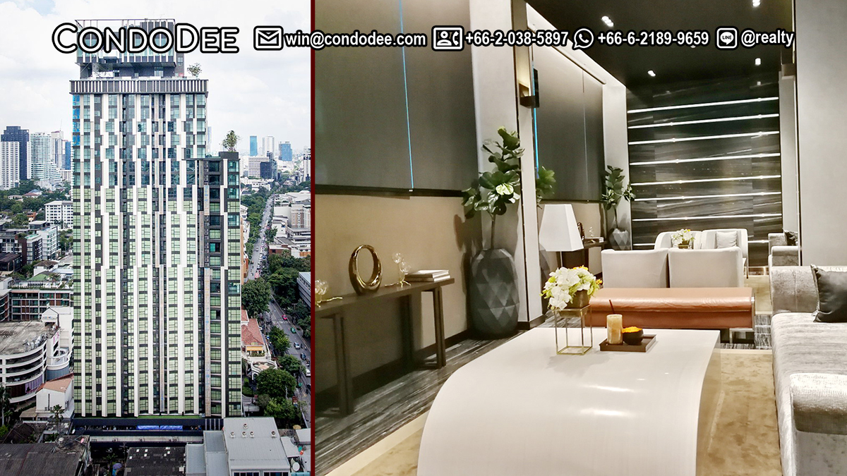 This modern Bangkok condo  is available near Ekkamai BTS at Rhythm Ekkamai luxury condominium at Sukhumvit 63