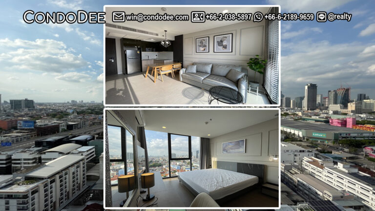 This modern condo in Pathum Wan is available now in a luxury Cooper Siam condominium near MBK Center and BTS National Stadium in Bangkok CBD