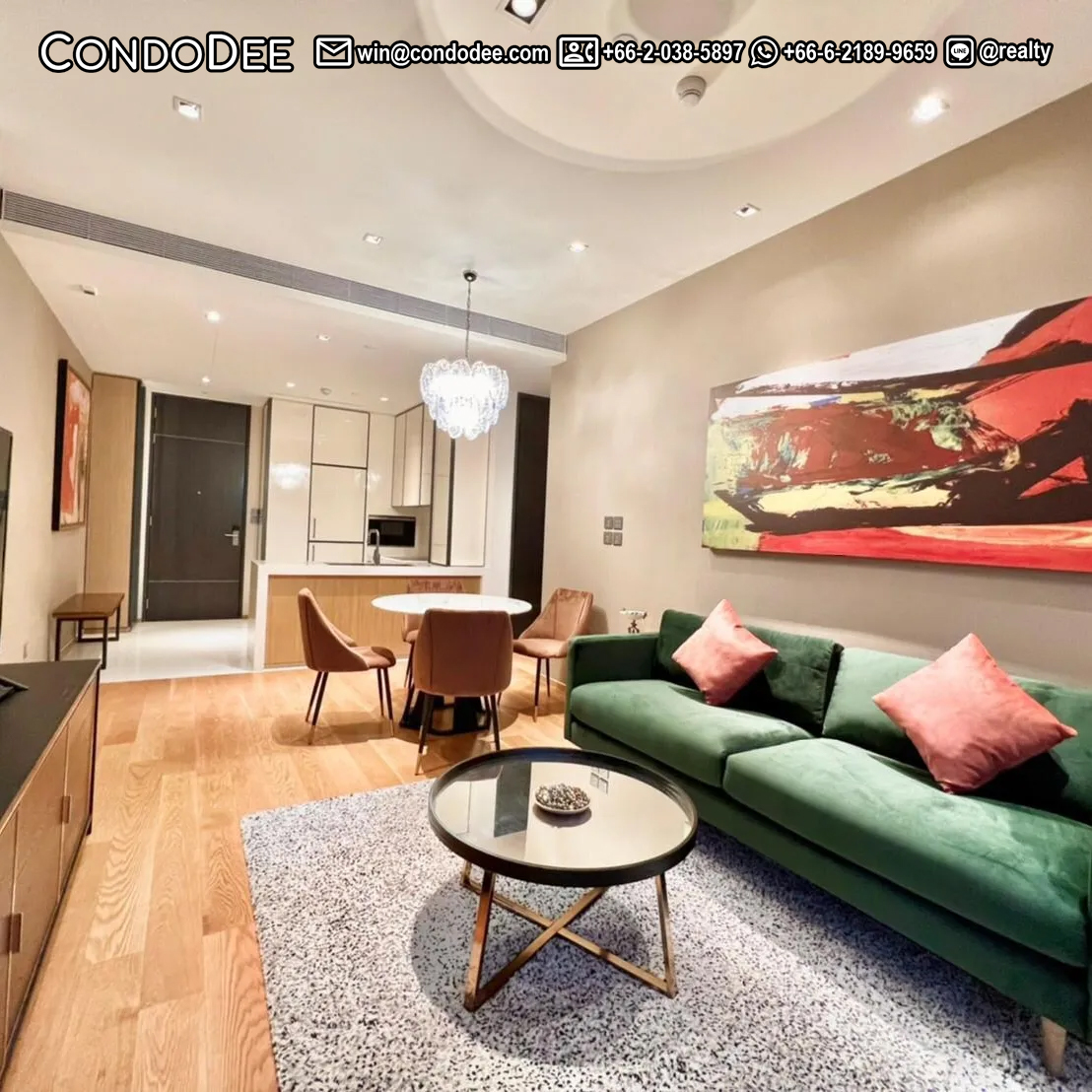 This modern new condo near BTS Thonglor is available now in luxury Beatniq Sukhumvit 32 condominium in Bangkok CBD