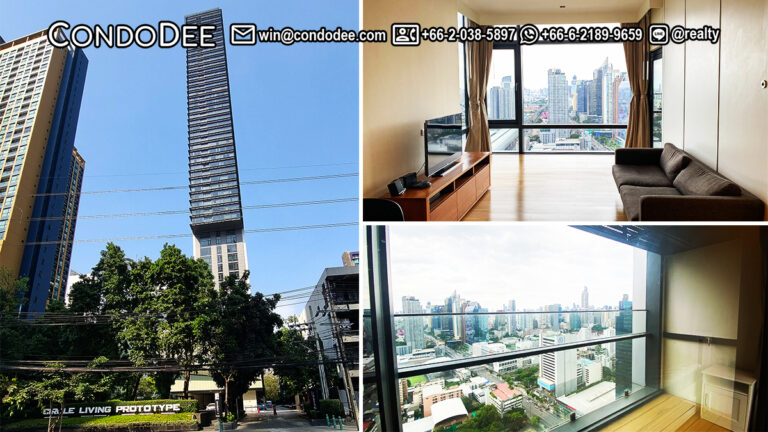 This new condo with a panoramic view of Bangkok from a high floor is available now in the luxury Circle Living Prototype condominium in Bangkok CBD on New Phetchaburi Road