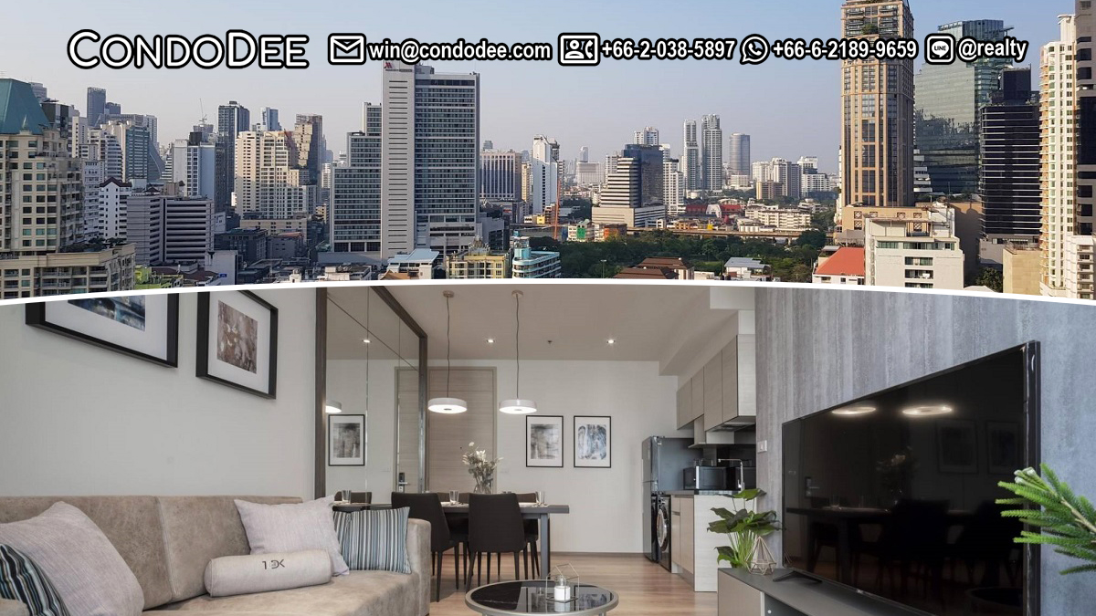 This new flat in Prompong is available now on a high floor in Park Origin Phrompong Sukhumvit 24 condominium in Bangkok CBD