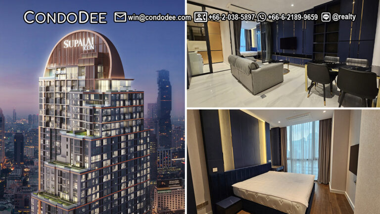 This new luxury condo in Sathorn is available for sale in a luxurious Supalai ICON condominium near MRT Lumpini is Bangkok CBD