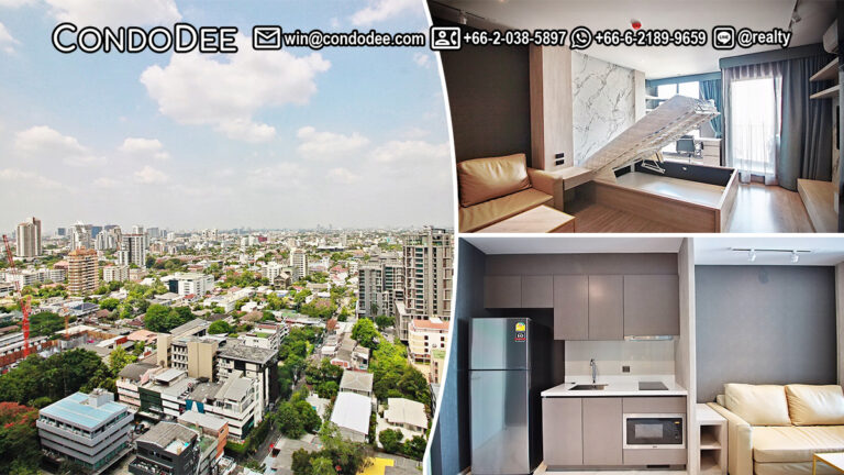 This new studio near Ekkamai BTS is available now in the luxury condominium Rhythm Ekkamai at Sukhumvit 63 in Bangkok CBD