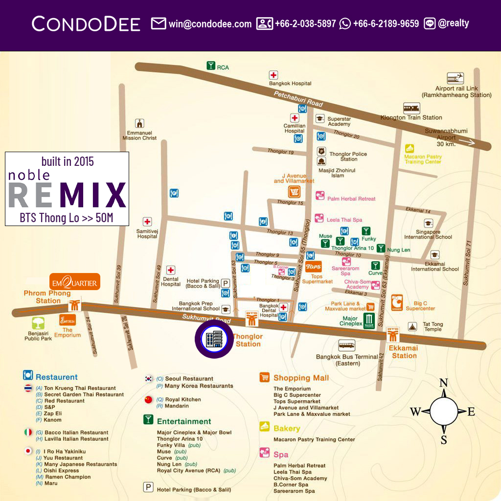 Noble Remix condo Bangkok Sukhumvit 36 near BTS Thonglor | คอนโด โนเบิล รีมิกซ์ สุขุมวิท 36 ติด BTS ทองหล่อ