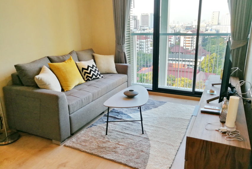 New apartment for rent near Asoke BTS - 2 bedroom - mid-floor - Noble Recole