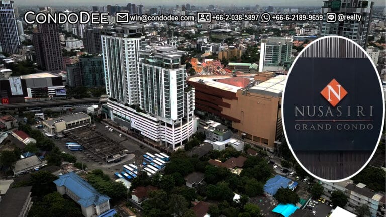 Nusasiri Grand Sukhumvit 42 Ekkamai condo for sale in Bangkok CBD was developed in 2007 by Nusasiri PCL.