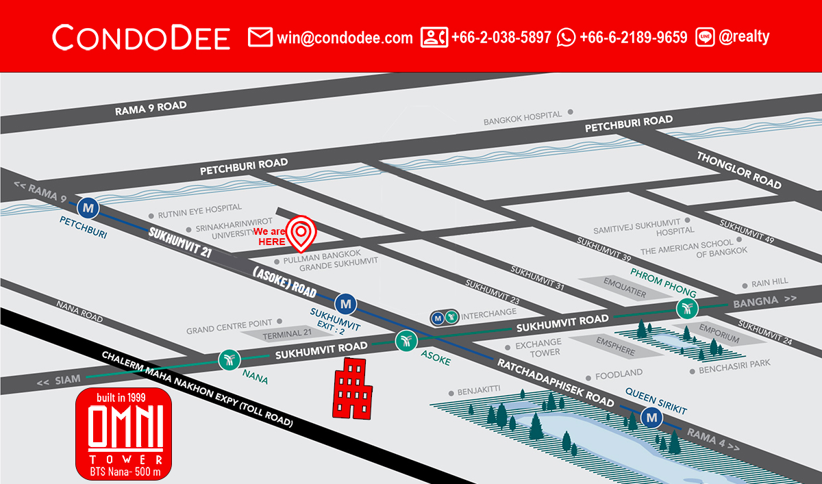 Omni Tower Sukhumvit Nana Condominium | โอม์นิ ทาวเวอร์ สุขุมวิท นานา คอนโดมิเนียม