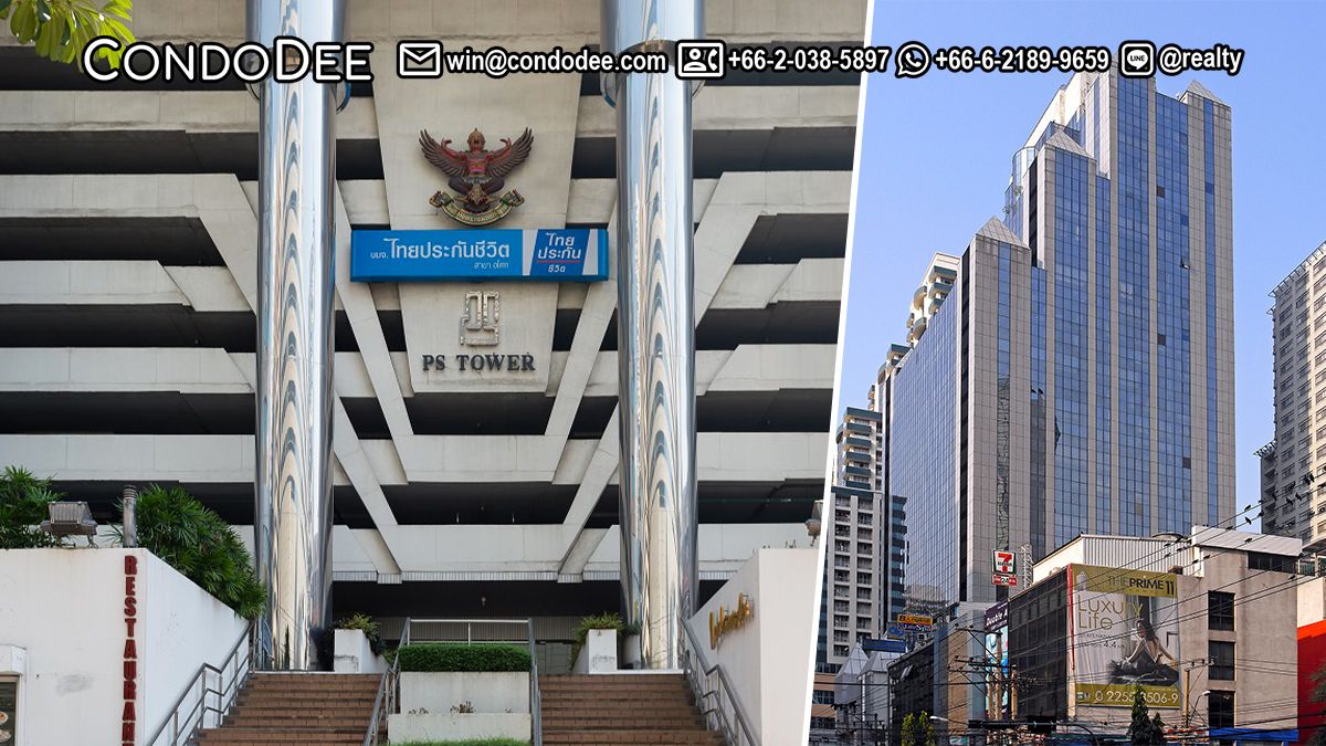P.S. Tower office for sale in Bangkok on Sukhumvit 21 near BTS Asoke is the business center of Bangkok. Many companies are headquartered in this area or have business units.