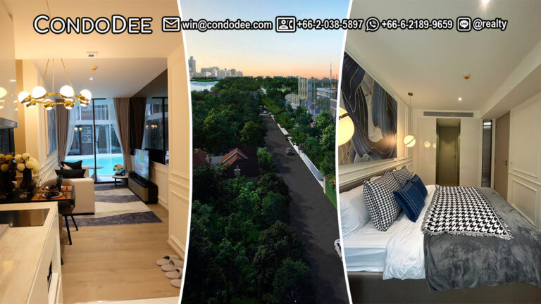 This pool-access condo near the park is the last such property available now in a new Fynn Asoke condominium on Sukhumvit 10 in Bangkok CBD