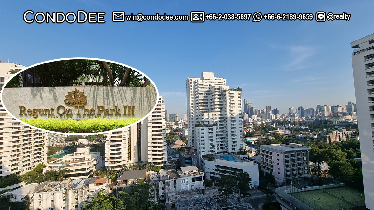 Regent on the Park 3 Sukhumvit 39 condo for sale in Phrom Phong in Bangkok CBD was built in 1995
