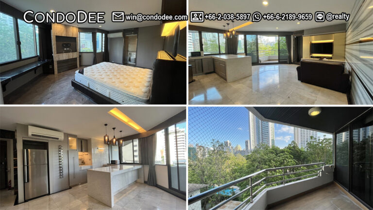 This renovated Bangkok condo with a modern & luxury style is available at Lake Avenue Sukhumvit 16 condominium