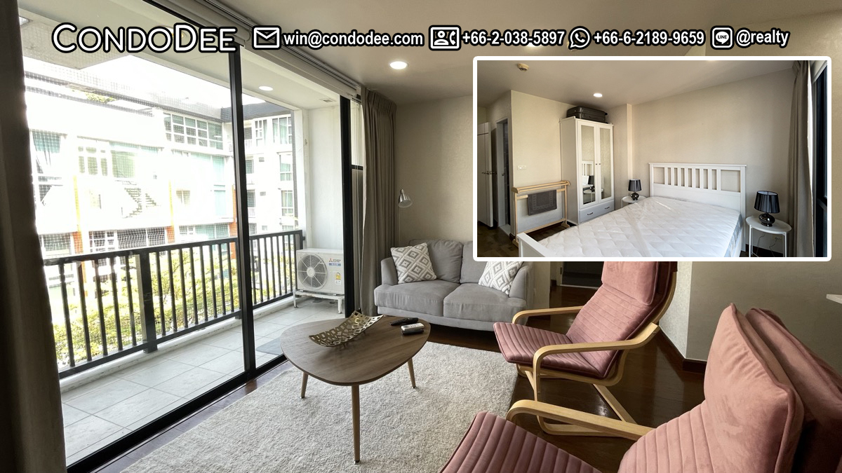 This renovated condo in Ekkamai is available now at an affordable price and it's located in the D 65 condominium in Bangkok CBD