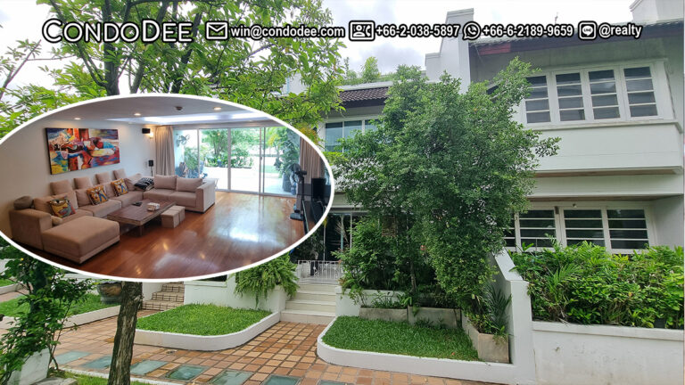 This townhouse on Sukhumvit 31 is available for sale now. This real estate in Asoke is a renovated luxury property located in The Natural Place Sukhumvit 31 secured compound located in Asoke in Bangkok CBD