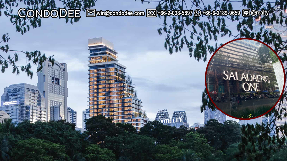 Saladaeng One Silom Lumpini luxury Bangkok condo for sale near Lumpini Park was built by SC Asset PCL in 2015