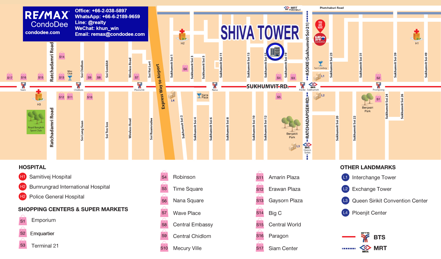 Shiva Tower Apartment at Sukhumvit 15