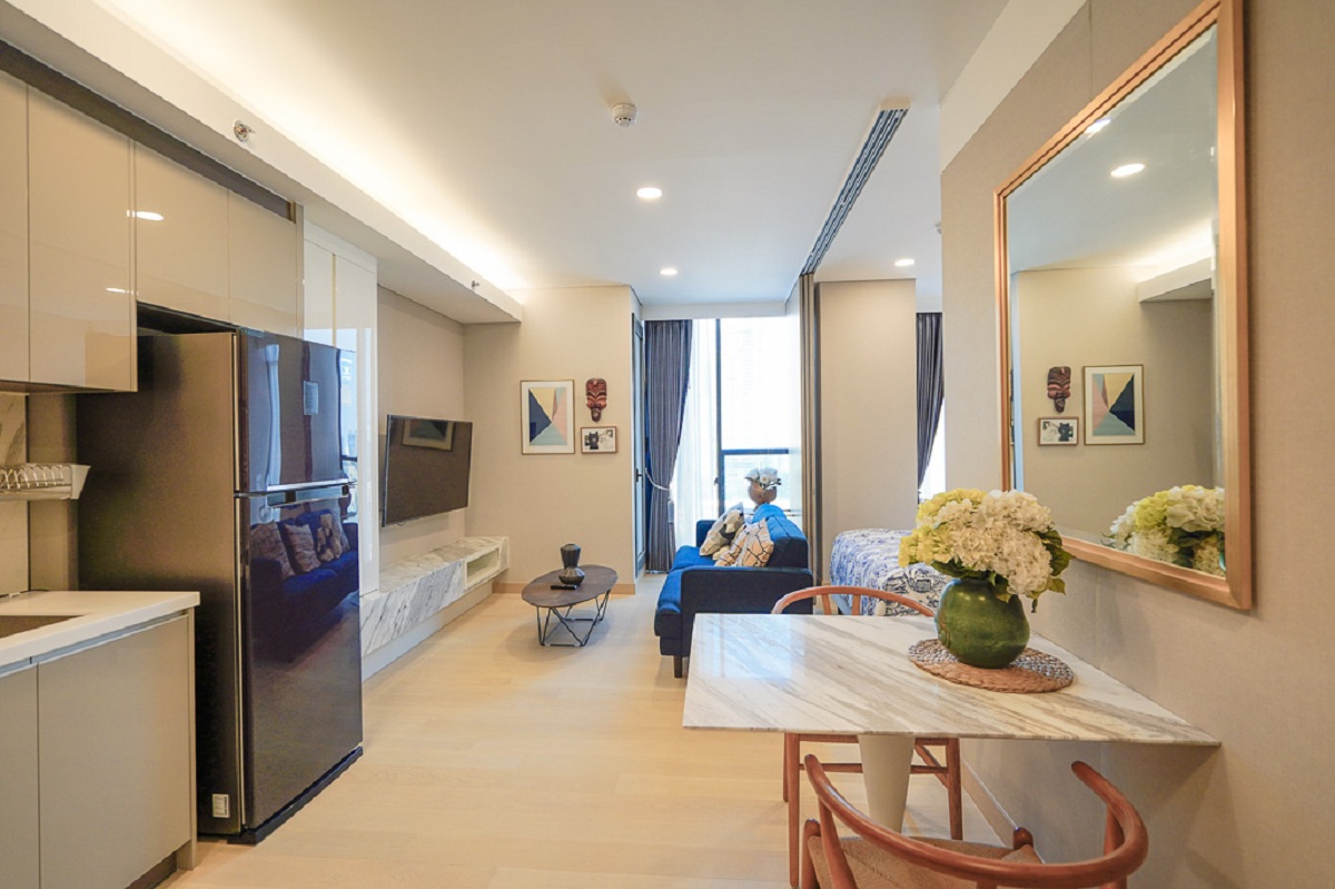 Condo for rent near Queen Sirikit MRT - 1 bedroom - mid-floor - Siamese Exclusive Queens