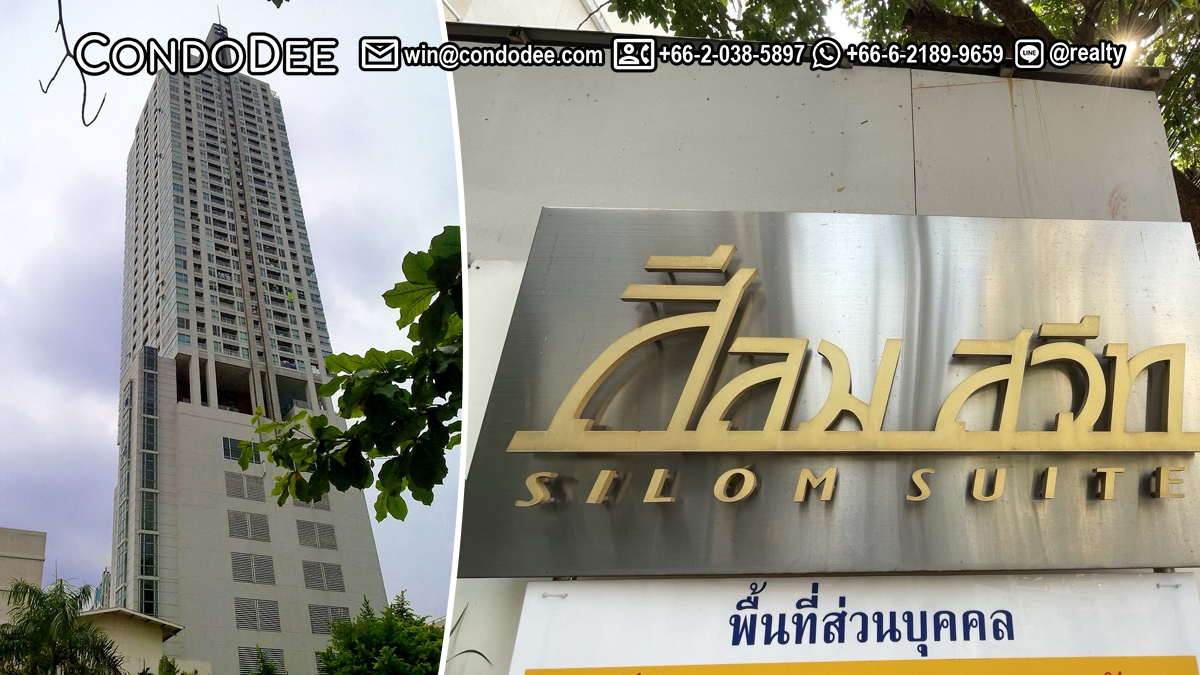 Silom Suite condo for sale in Bangkok CBD was built in 1997 and comprises 281 apartments on 37 floors