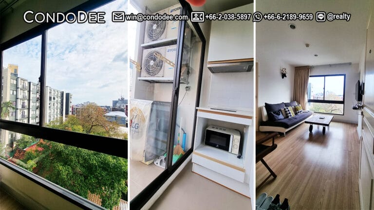 This small condo on Sukhumvit 22 is available now in a pet-friendly The Nest Sukhumvit 22 condominium near MRT Queen Sirikit in Bangkok CBD