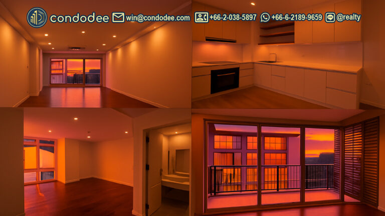 Spacious living room in a renovated 2-bedroom condo at Urbana Sukhumvit 15 | ห้องนั่งเล่นกว้างในคอนโด 2 ห้องนอนปรับปรุงใหม่ที่ Urbana สุขุมวิท 15